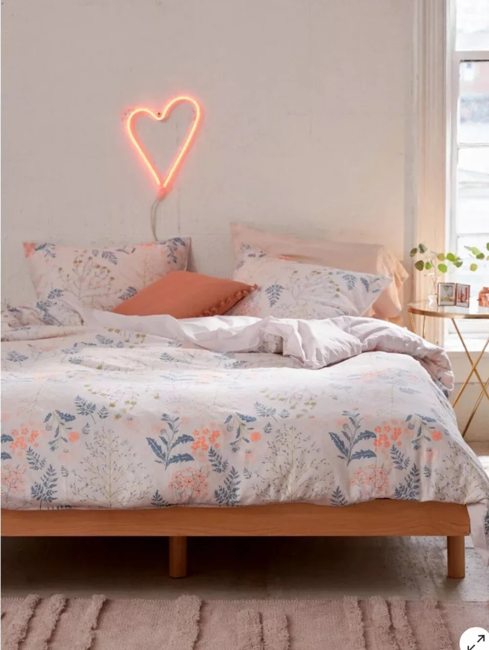 Urban Outfitters Home Lillian Floral Cotton Duvet Cover And Shams